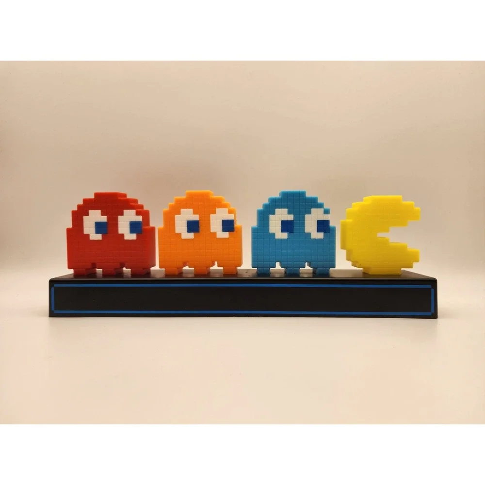Pac-Man‎ and Ghosts Light 3 Modes Lamp Collectible Video Game - Tested Works